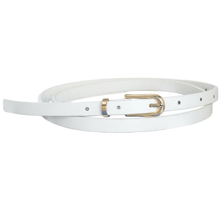 Women Jeans PU Leather Belt Dress Decoration