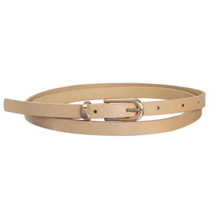 Women Jeans PU Leather Belt Dress Decoration