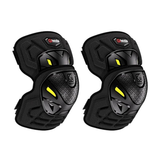 Kewig 2pcs Quick-Release Shockproof Motorcycle Riding Protective Covers Anti-Fall Knee & Elbow Pads, Elbow Guard L, Elbow Guard M, Knee Guard L, Knee Guard M