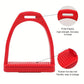 1pair High-strength Engineering Plastic Stirrup With Non-Slip Rubber Pads