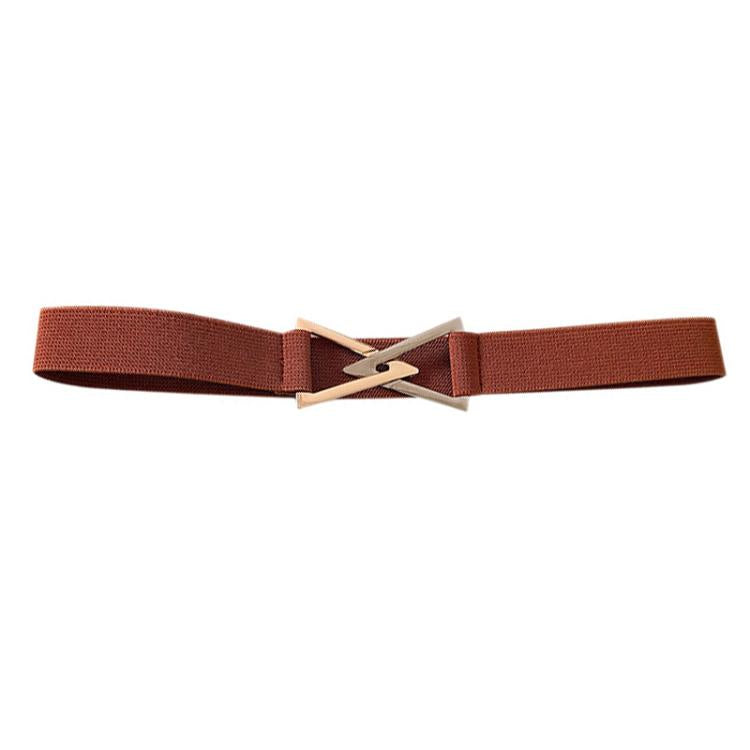 Triangle-shaped Buckle Belt For Slimming Flattering Waistline