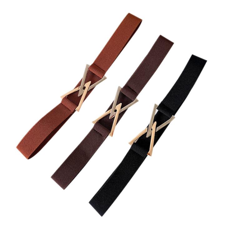 Triangle-shaped Buckle Belt For Slimming Flattering Waistline