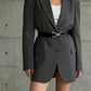 Triangle-shaped Buckle Belt For Slimming Flattering Waistline