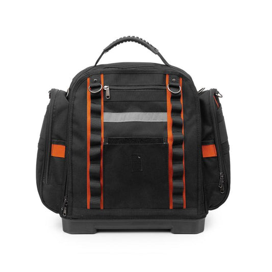Durable Oxford Fabric Tool Tote Bag with Hard Bottom Portable Storage for Hand Tools, Testers, Measuring Instruments