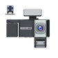 FHD 1080P dash cam with front lens, side lens modules, and infrared night vision