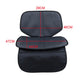 Black booster pad size diagram with red measurement lines