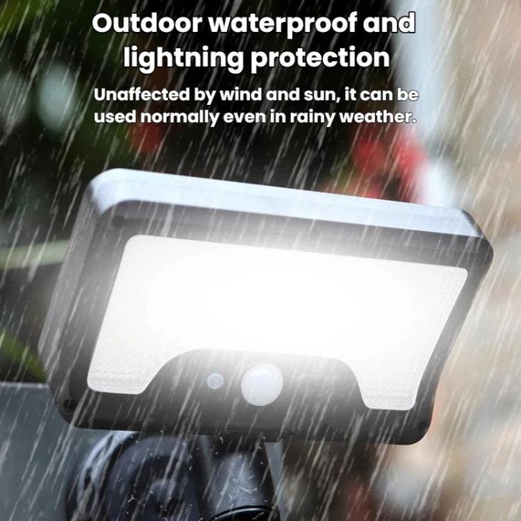 Waterproof solar LED wall light with frosted cover and motion sensor, black