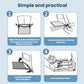 Airplane child seat extension pad with buckle fastening and tray attachment