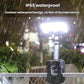 Solar Intelligent Motion Sensor Clip-On Light Outdoor Courtyard & Lawn Lamp, White Light, Warm Light, Three-Color Light Black, Three-Color Light White