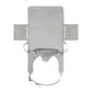 Gray foldable kids airplane seat mattress hammock with head panel and front leg straps