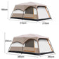 Portable folding sun and rain shelter tent size diagram with pitched roof dimensions