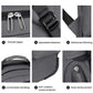 Large Capacity Wheeled Backpack for Men Carry-On Trolley Laptop Backpack with Hidden Shoulder Straps