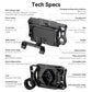 Black digital eyepiece camera with phone holder and connection ports