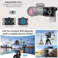Adjustable-size digital eyepiece camera adapter with rotation mount and phone holder