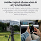 Digital eyepiece camera adapter on a tripod telescope with phone live-view