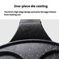 Nonstick egg frying pan with speckled black interior and raised rim edge