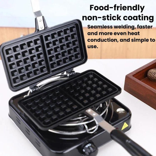 Non-Stick Sandwich & Waffle Baking Pan Waffle Mold For Gas Stove & Induction Cooker, Bilateral