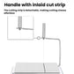 Cheese slicer with detachable cutting strip and U-shaped handle