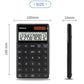 Compact tax calculator front and slim side profile with 12-digit LCD display