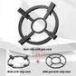 Two-piece style stove rack set: non-slip wok rack and non-slip milk pot rack
