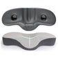 Ergonomic memory foam neck pillow with contoured support, dark gray foam with pillow insert