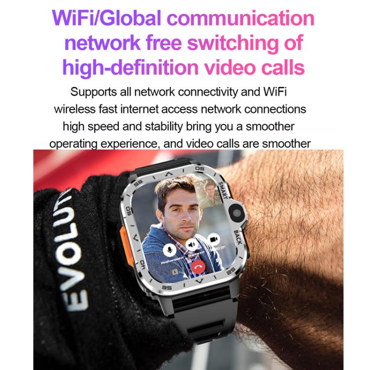 Rugged smartwatch displaying a video call on a wrist