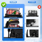 Black leak-proof picnic cooler backpack with front organizer and fixed buckle strap
