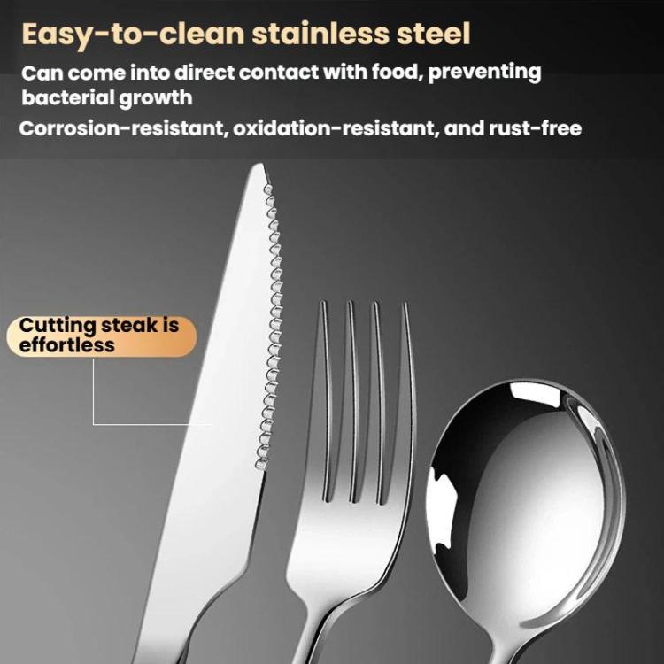 Polished stainless steel forks and spoon set with smooth rounded shapes