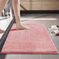 Bathroom Stain-Resistant Chenille Short-Pile Absorbent Non-Slip Mat, 40x60cm, 50x80cm, 60x90cm, 60x150cm