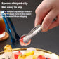 304 stainless steel sugar cube clip on U-shaped tongs, held in hand