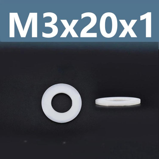 1000pcs /Pack Nylon Flat Washer Insulating Round Spacers, M2x5x1, M3x7x1, M3x20x1, M4x8x1, M4x12x1, M4x20x1, M5x8x1, M5x20x2, M6x12x1, M6x18x1.5, M6x25x2, M8x14x1, M10x25x2, M12x20x1