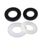 Nylon flat insulating washers, black and white round flat rings