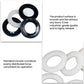 Assorted nylon flat insulating washers, mixed white and black round spacers