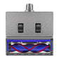 Gray mop water tank with raised gray microfiber pad and visible roller