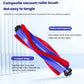 Robot vacuum replacement roller brush with blue frame and red bristles