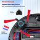 Robot vacuum replacement brush assembly with red side bristles and blue main roller
