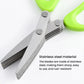 LsCook Stainless Steel Multi-Blade Multi-Function Kitchen Scallion Scissors, Cardboard Packaging 3-layer, Cardboard Packaging 5-layer