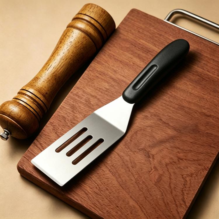 LsCook Stainless Steel Spatula Cake and Pizza Spatula, Solid Square, Hollow Square, Triangular