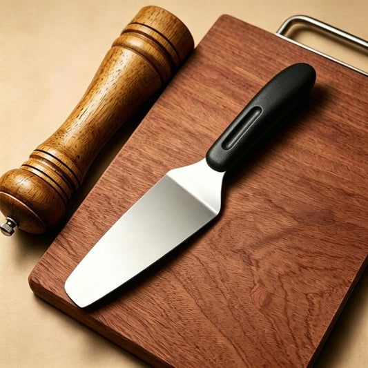 LsCook Stainless Steel Spatula Cake and Pizza Spatula, Solid Square, Hollow Square, Triangular
