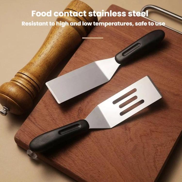 LsCook Stainless Steel Spatula Cake and Pizza Spatula, Solid Square, Hollow Square, Triangular