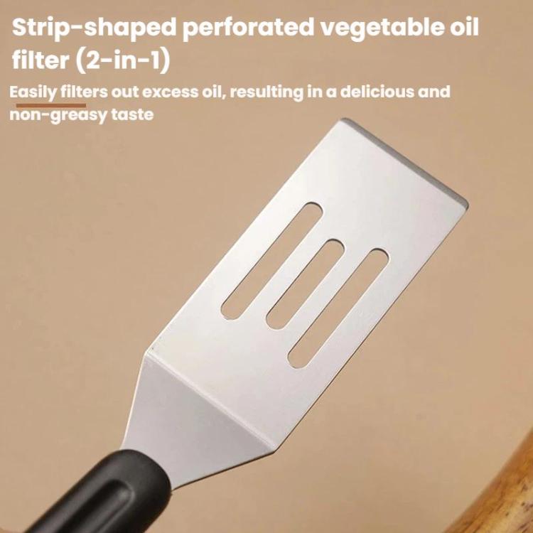 LsCook Stainless Steel Spatula Cake and Pizza Spatula, Solid Square, Hollow Square, Triangular