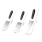 LsCook Stainless Steel Spatula Cake and Pizza Spatula, Solid Square, Hollow Square, Triangular