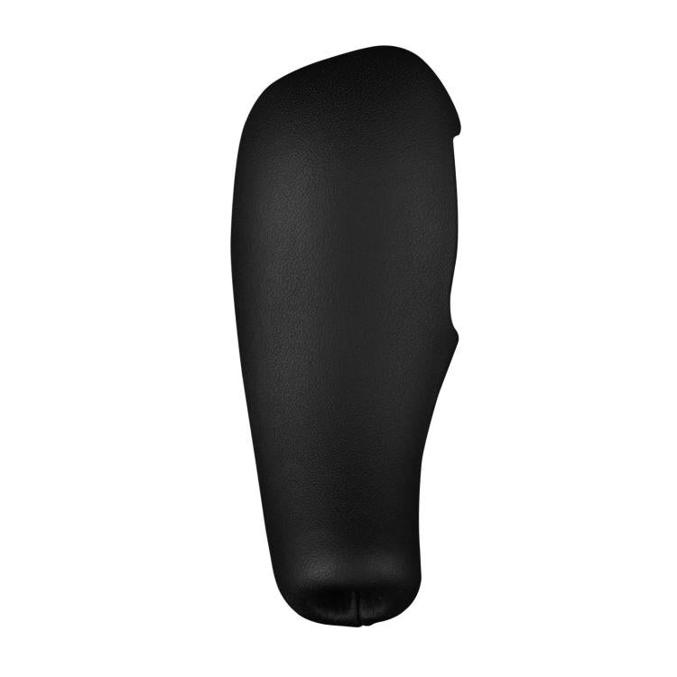 Black gear shift knob cover with curved top and textured surface, standalone view.