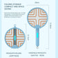 Blue 2-in-1 folding mosquito zapper with handheld handle and round lamp head