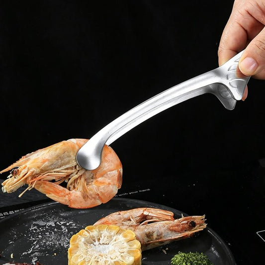 Buffet Food Tongs Multi-Functional Steak BBQ Clips, LsCook 10 inch Round Head 304 Stainless Steel