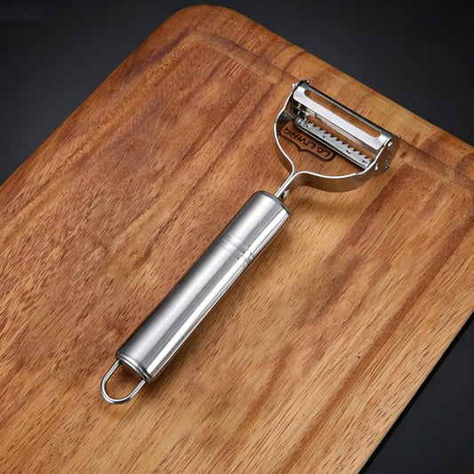 LsCook Stainless Steel Peeler & Grater, Single English Cardboard Packaged, 2-Piece Set Card-packaged