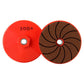 Red and dark grinding discs, 200 grit, with threaded center hole