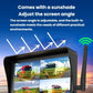 7-inch car wireless backup monitor with adjustable screen hood and antenna