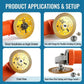 Flange plate installed on an angle grinder for grinding and cutting