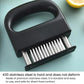 LsCook Handle Style 48 Pin Meat Tenderizer 430 Stainless Steel Tenderizing Pins